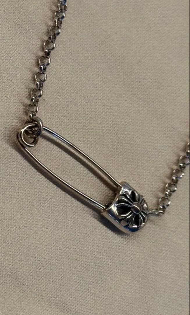 クロムハーツ　セーフティピン　ネックレス　新品　16inch