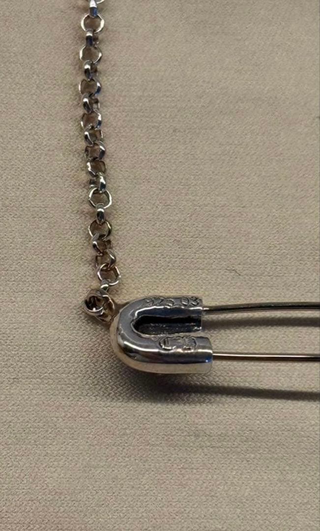 クロムハーツ　セーフティピン　ネックレス　新品　16inch