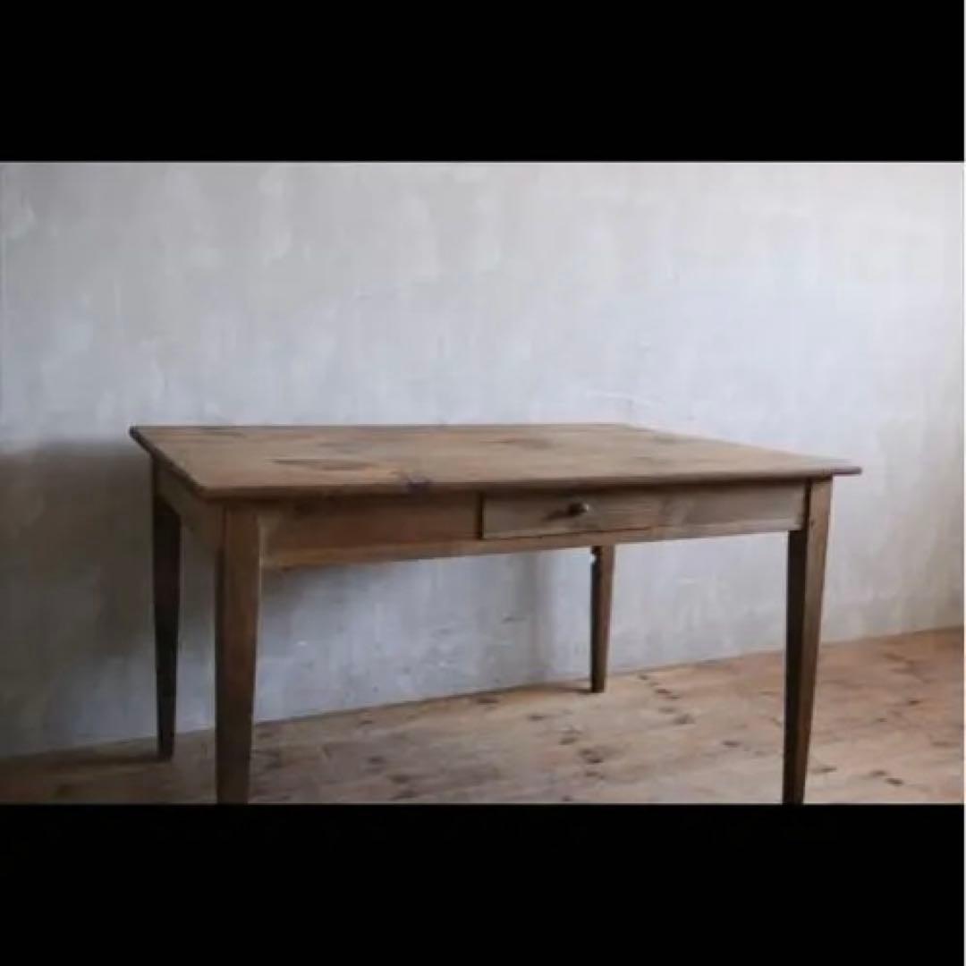 本日最終　アンティーク　ダイニングテーブル 引き出し付き