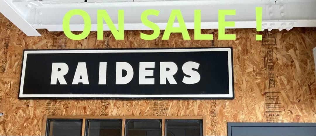 ウォールアート　ディスプレイ　看板　スチール　RAIDERS レイダース　サイン