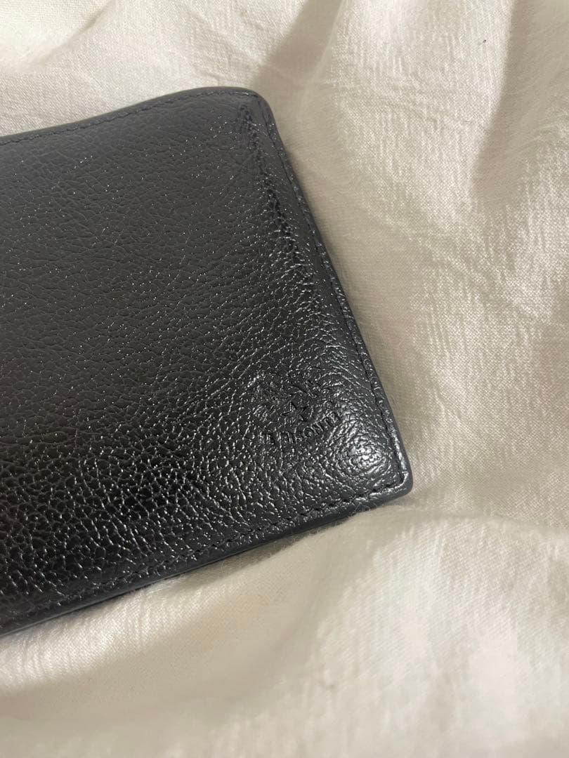 イルビゾンテ 折り財布 レザーブラック