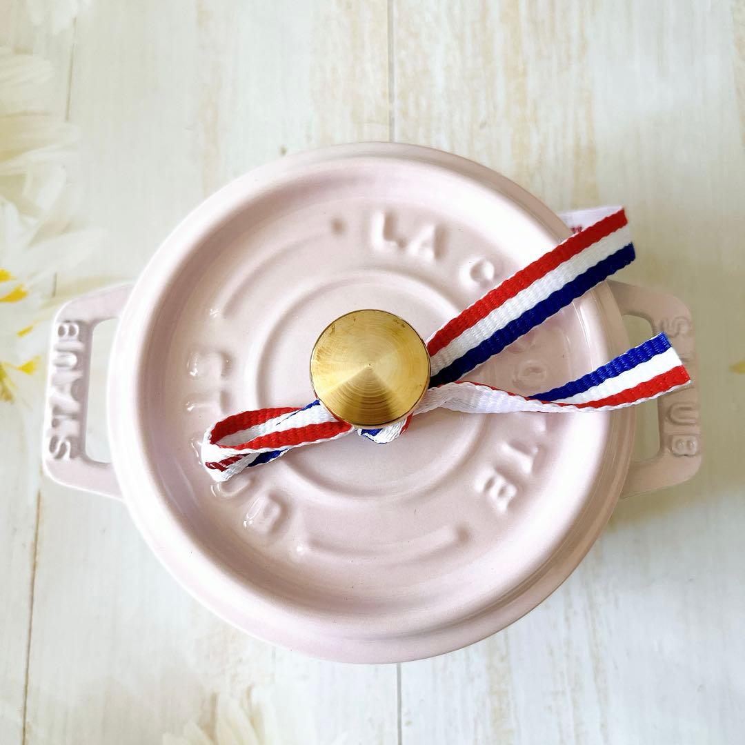 ♡ ストウブ ピコ　ココット 10 cm ラウンド　ソルベローズ　両手鍋　新品