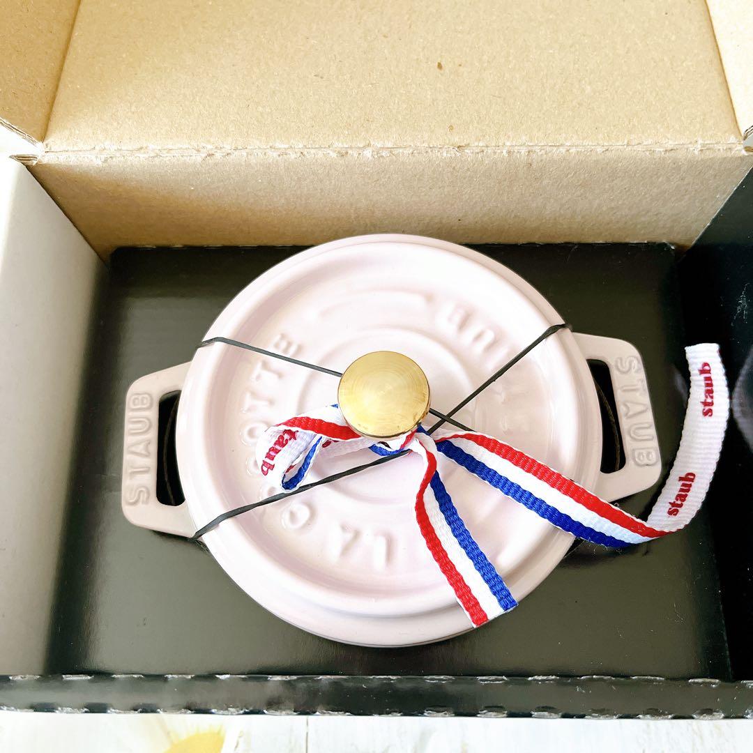 ♡ ストウブ ピコ　ココット 10 cm ラウンド　ソルベローズ　両手鍋　新品