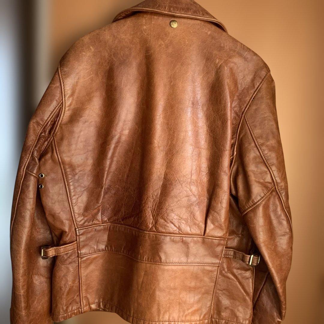 お*す様 Schott ブラウンレザージャケット サイズ36 馬革