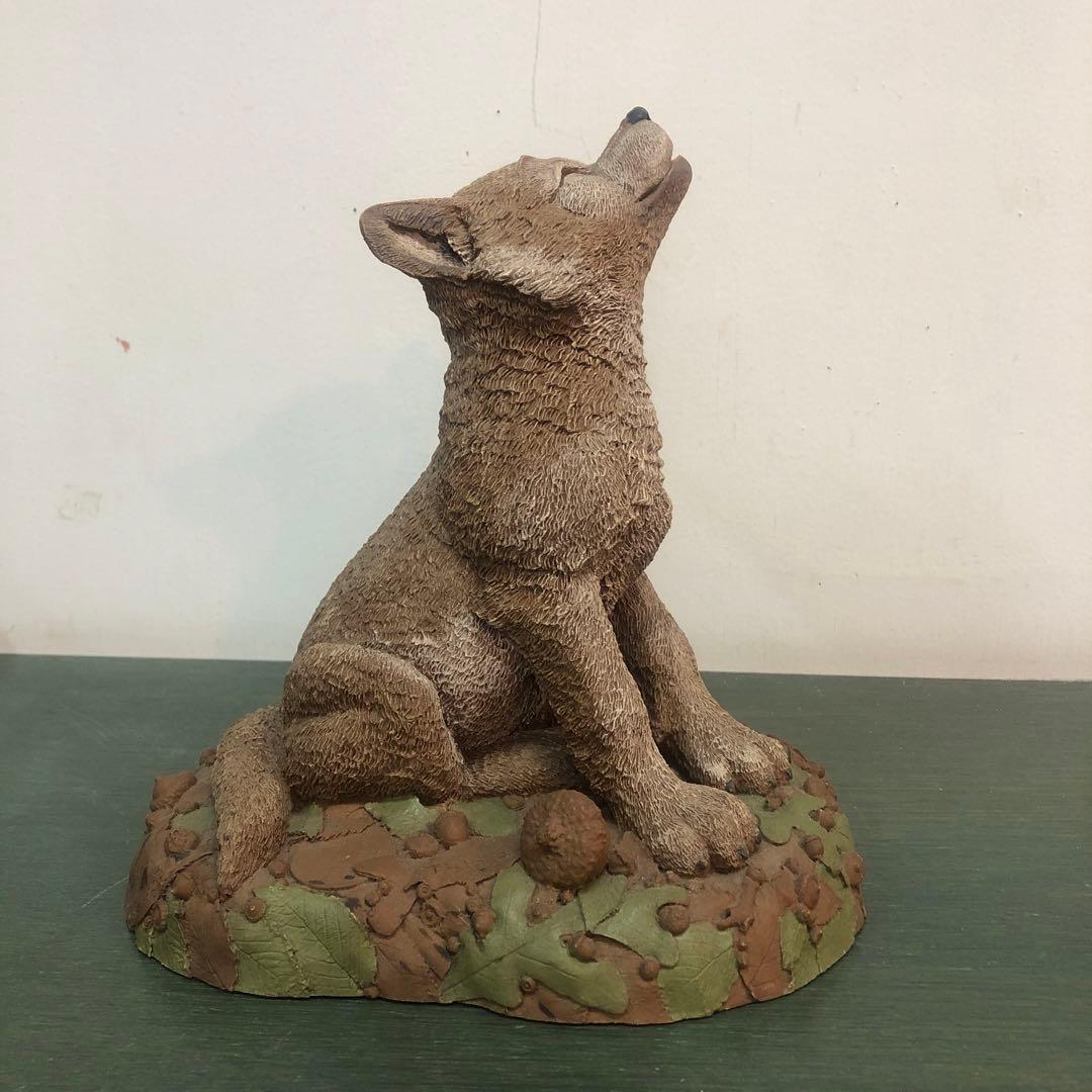 かりん人形　オオカミ　狼　9067￼ 置物