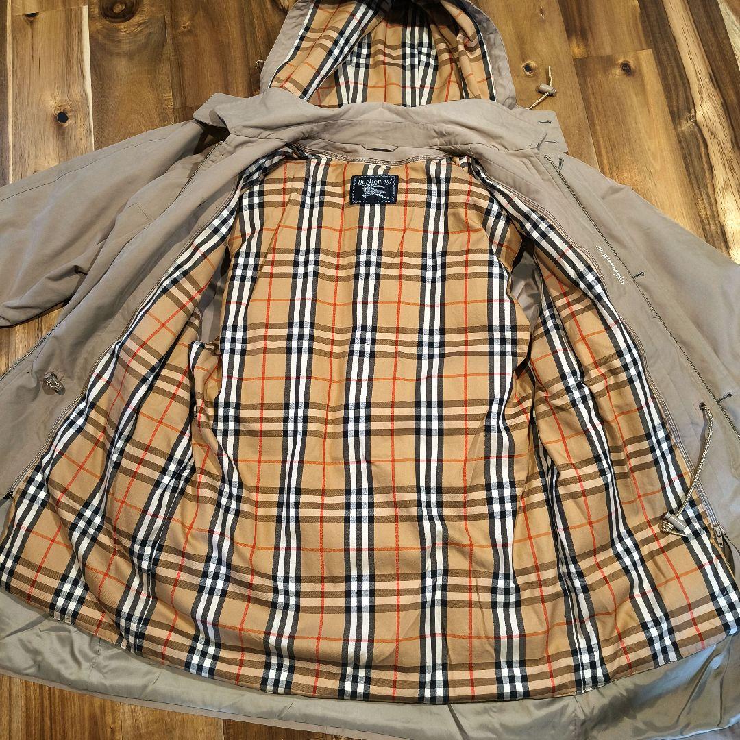 90年代日本製★Burberrys’バーバリーズ★ベージュステンカラーコートLY