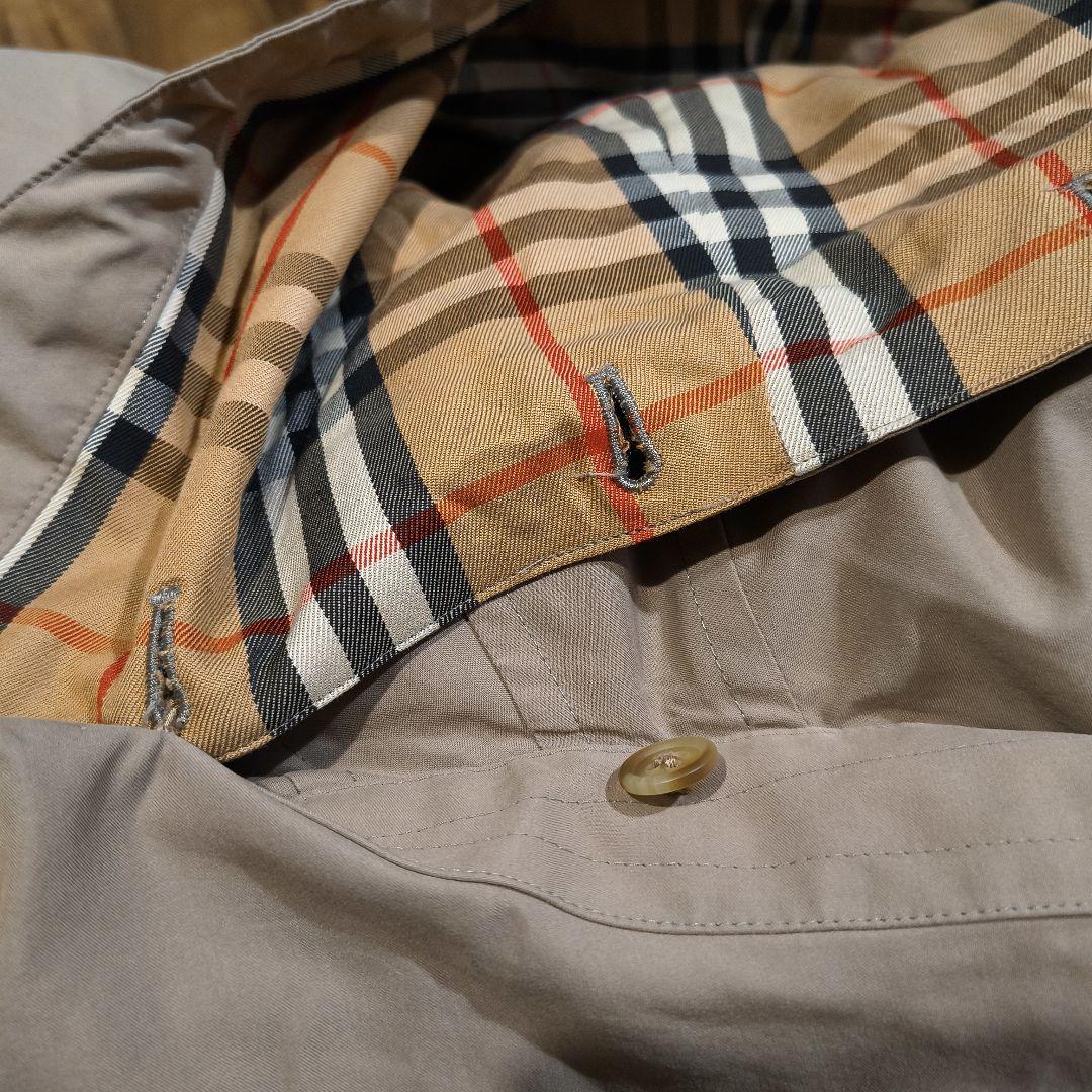 90年代日本製★Burberrys’バーバリーズ★ベージュステンカラーコートLY