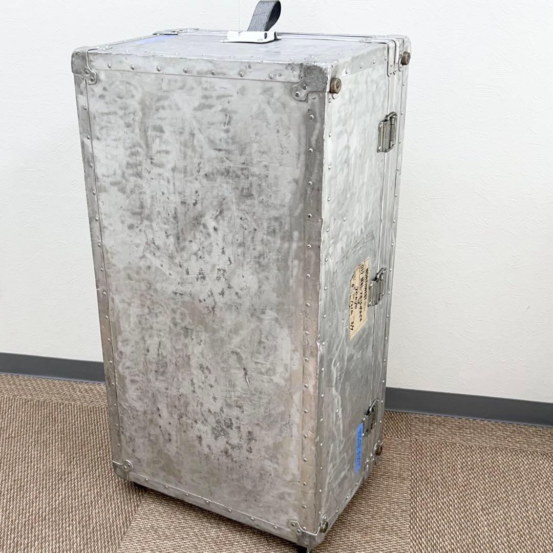 【希少レア】70年代 大型ジュラルミンケース 内張り新品 おしゃれ ヴィンテージ