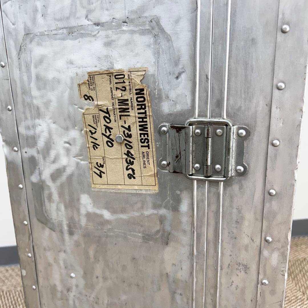 【希少レア】70年代 大型ジュラルミンケース 内張り新品 おしゃれ ヴィンテージ