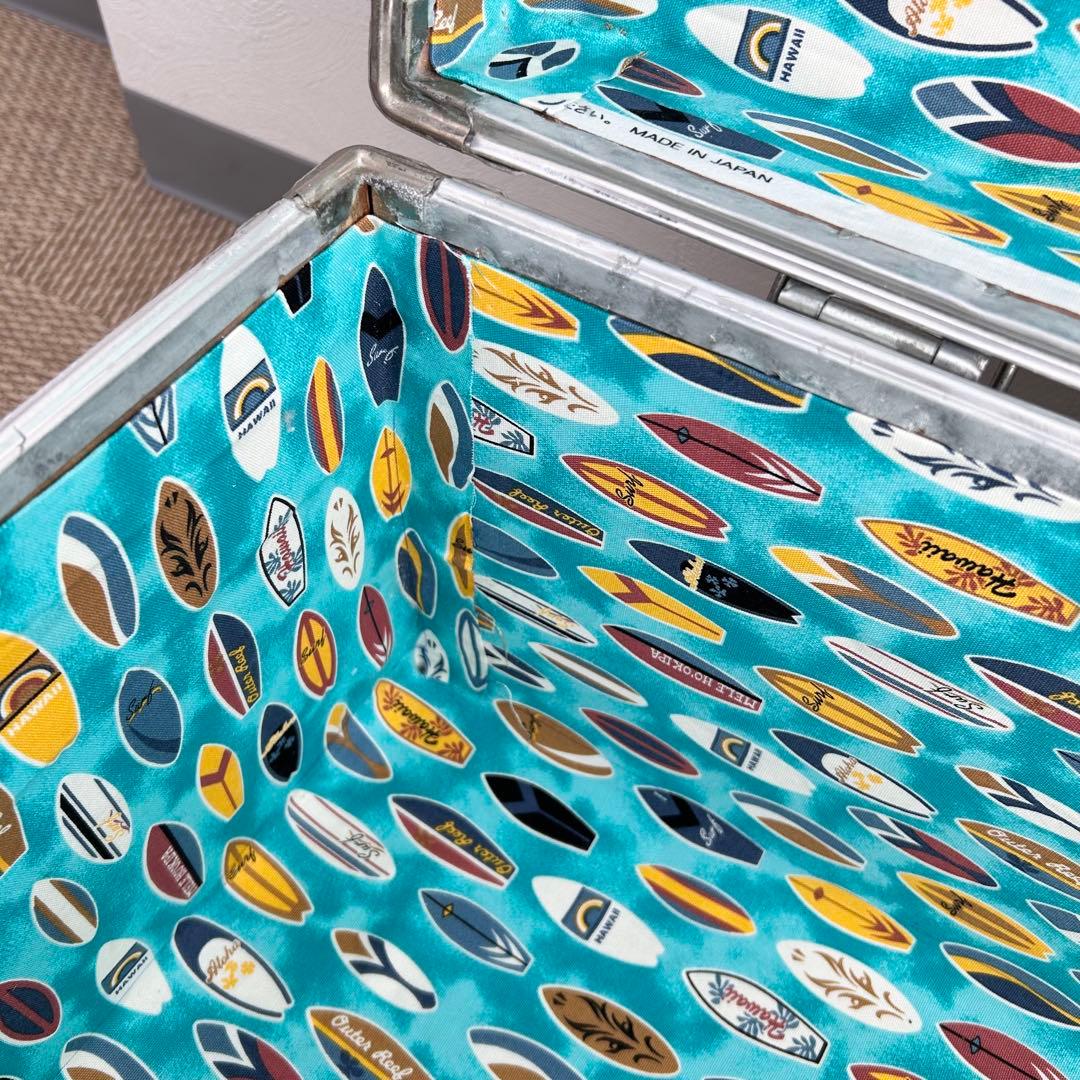 【希少レア】70年代 大型ジュラルミンケース 内張り新品 おしゃれ ヴィンテージ