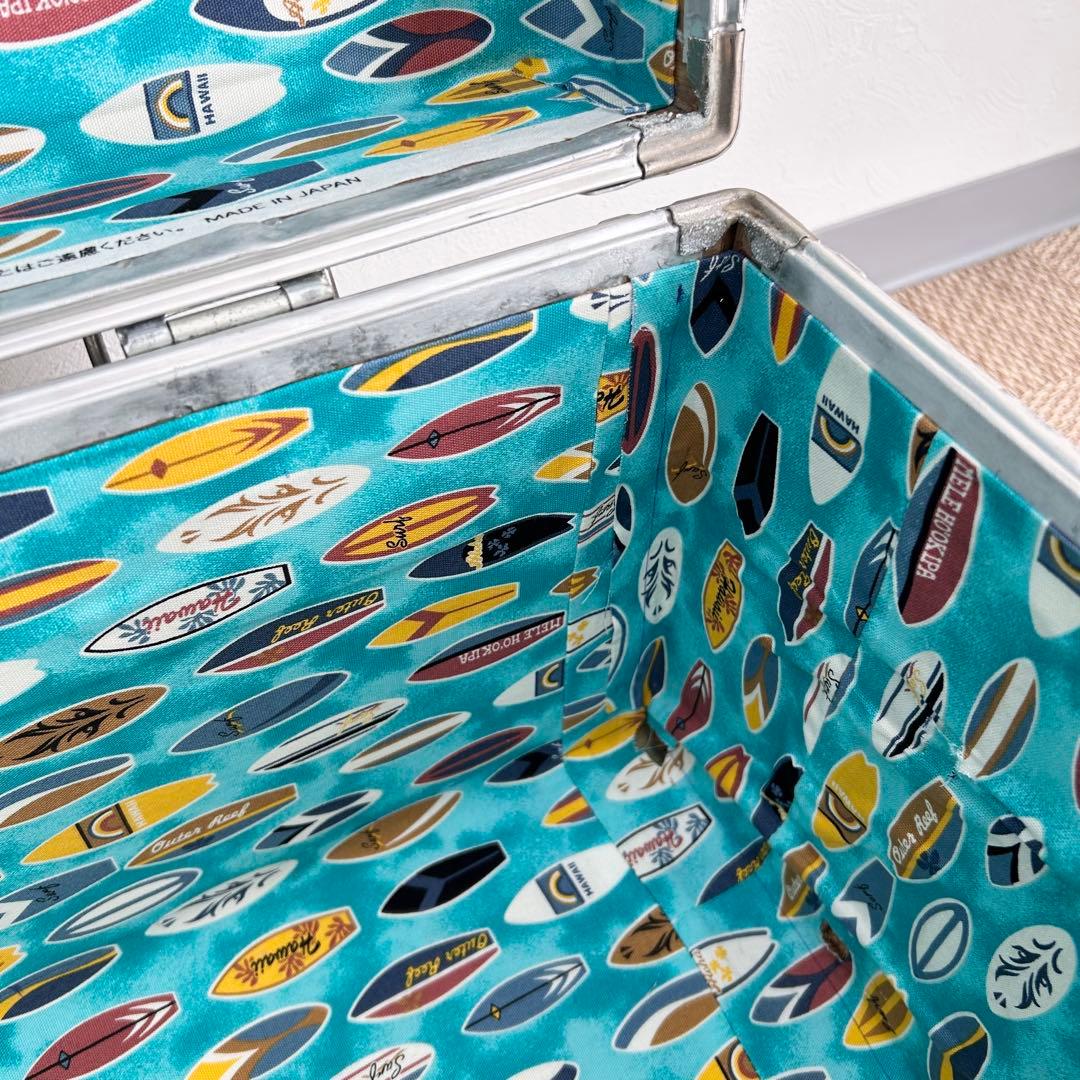 【希少レア】70年代 大型ジュラルミンケース 内張り新品 おしゃれ ヴィンテージ