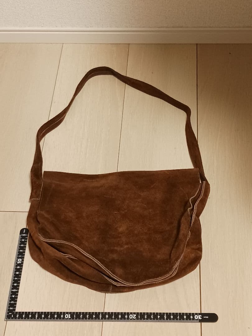 名作　60s～70s スエード　生地　ショルダーバッグ　レザー 希少　古着