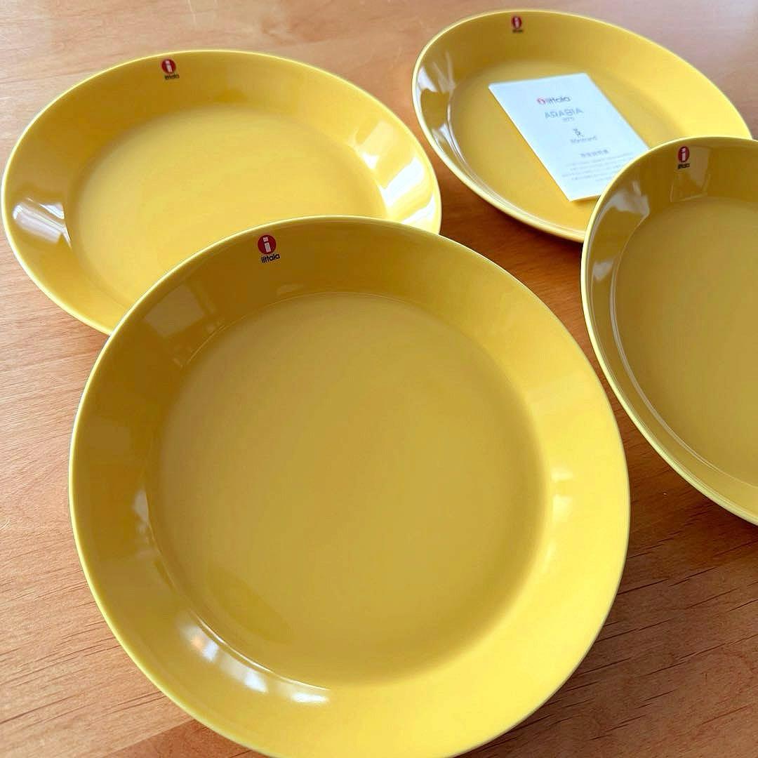 新品 /イッタラ 【ティーマ プレート21㎝】 ハニー ４枚セット