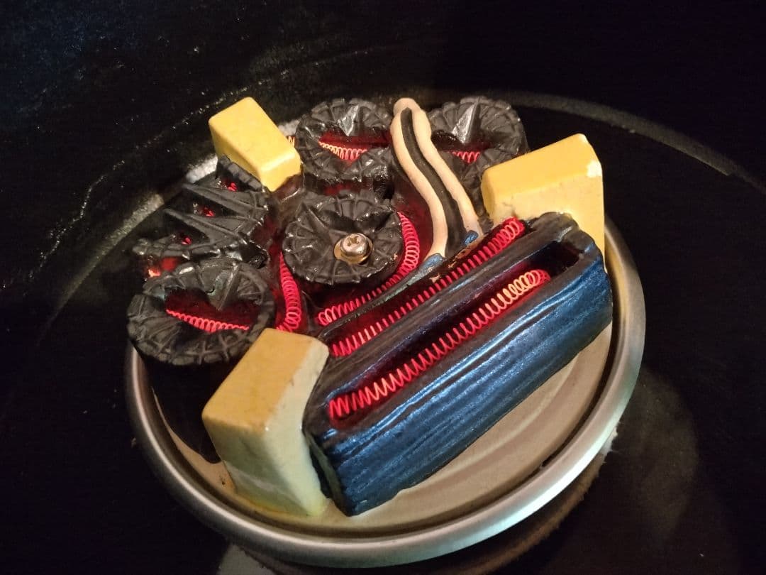 【信】野々田式 風炉型電熱器 合金面取風炉 古銅色