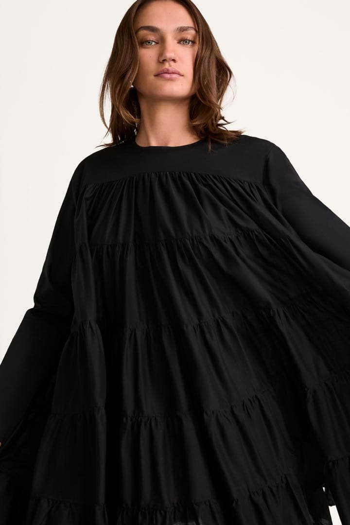 MERLETTE Soliman ティアードミニワンピース