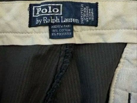 90s Polo Ralph Lauren ANDREW黒コーデュロイ36/30