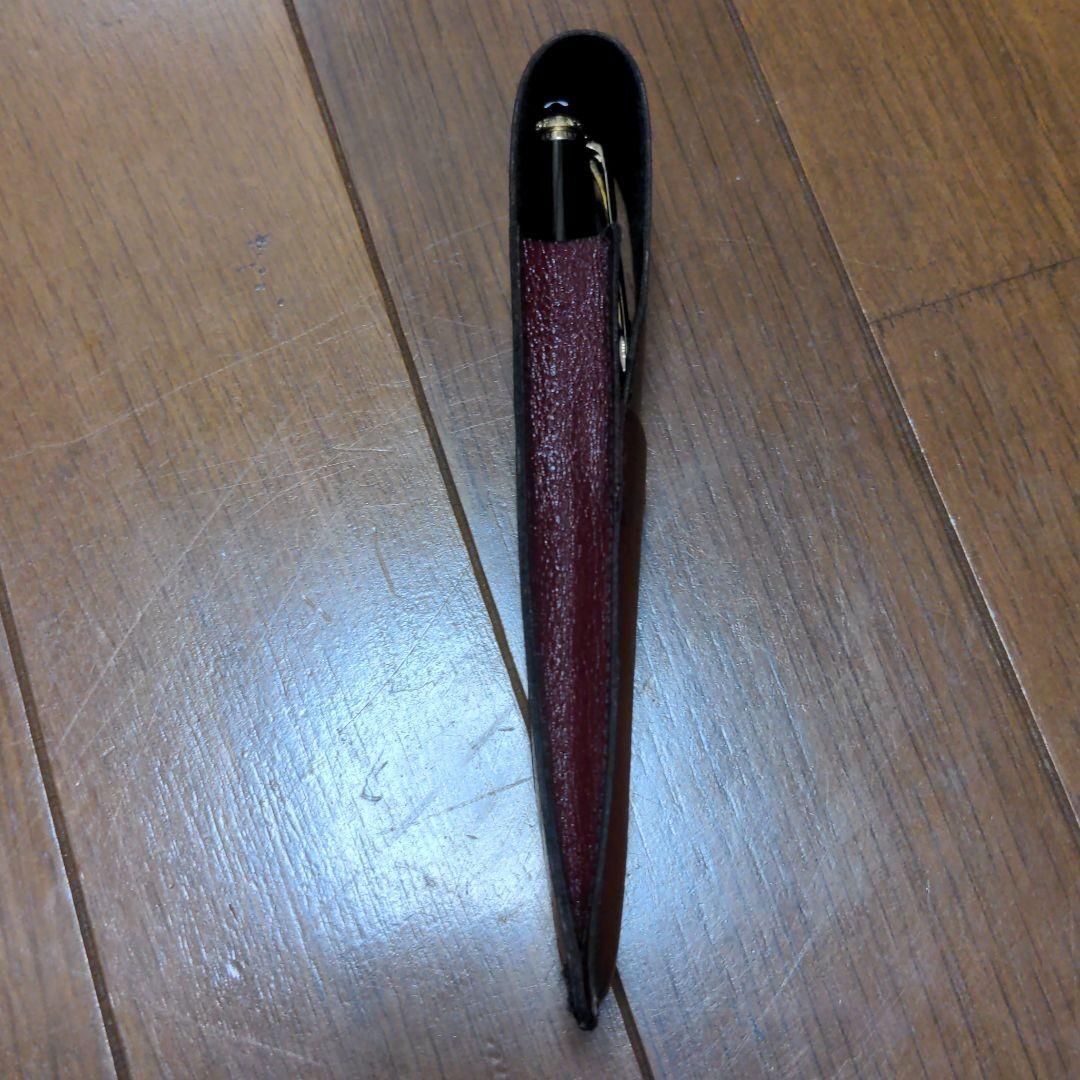 貴重品　デットストック　モンブラン　レザー　ペンケース【ダークブラウン】