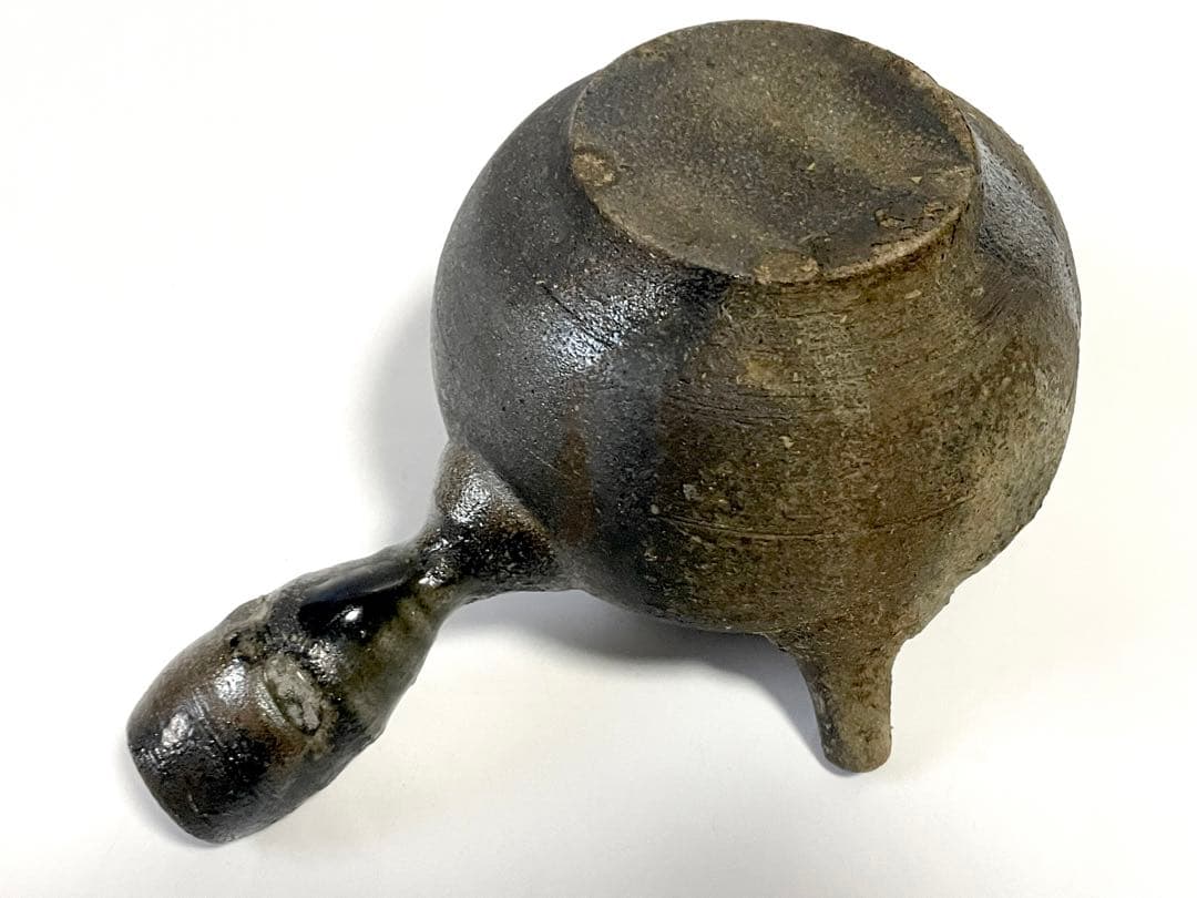 作家物　陶芸家　作者不明　急須　自然釉　横手急須　茶銚　煎茶　中国茶