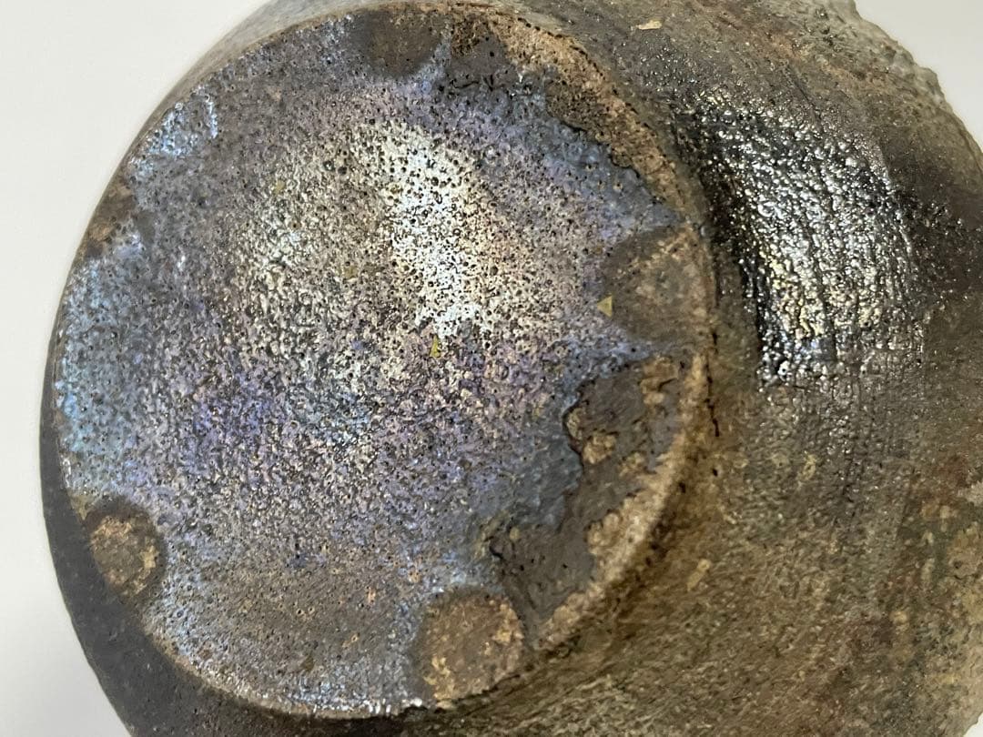 作家物　陶芸家　作者不明　急須　自然釉　横手急須　茶銚　煎茶　中国茶