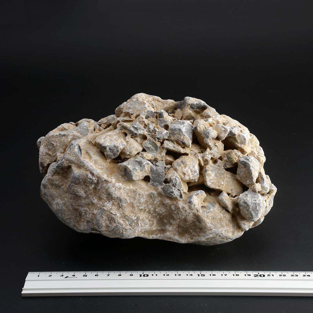 さざれ石（石灰質角礫岩 W23.2cm/D18.4cm/H12.6cm）073