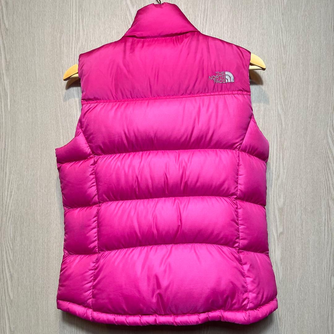 ザノースフェイス　ダウンベスト　レディースM ピンク　ヌプシ