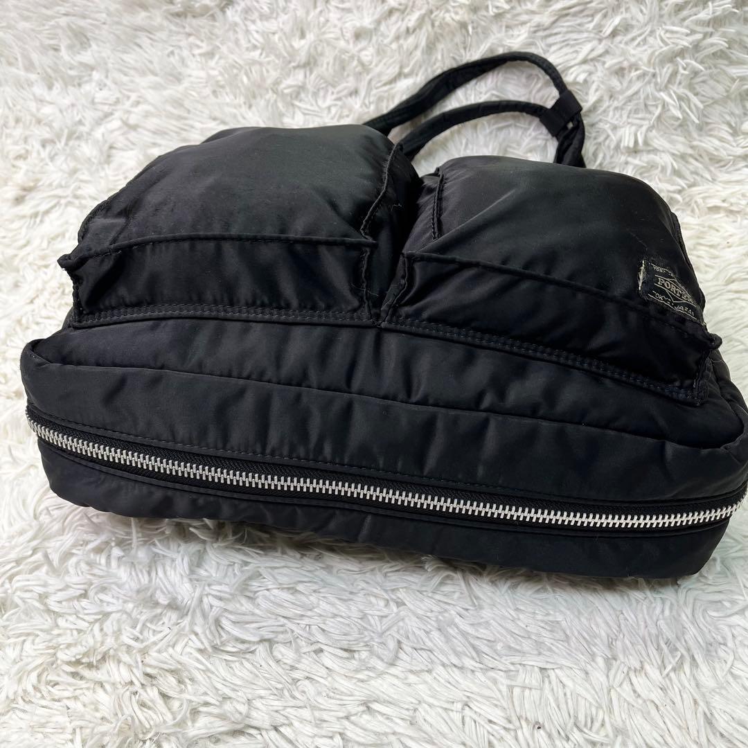 人気✨ポーター タンカー トートバッグ2way マチ拡張 ブラック　A4可能