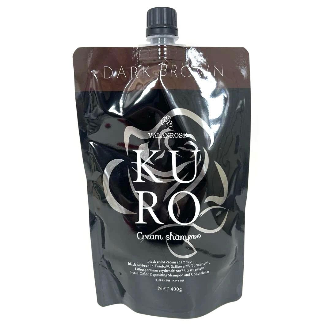 KURO クロクリームシャンプー ダークブラウン 400g 4個　まとめ売り