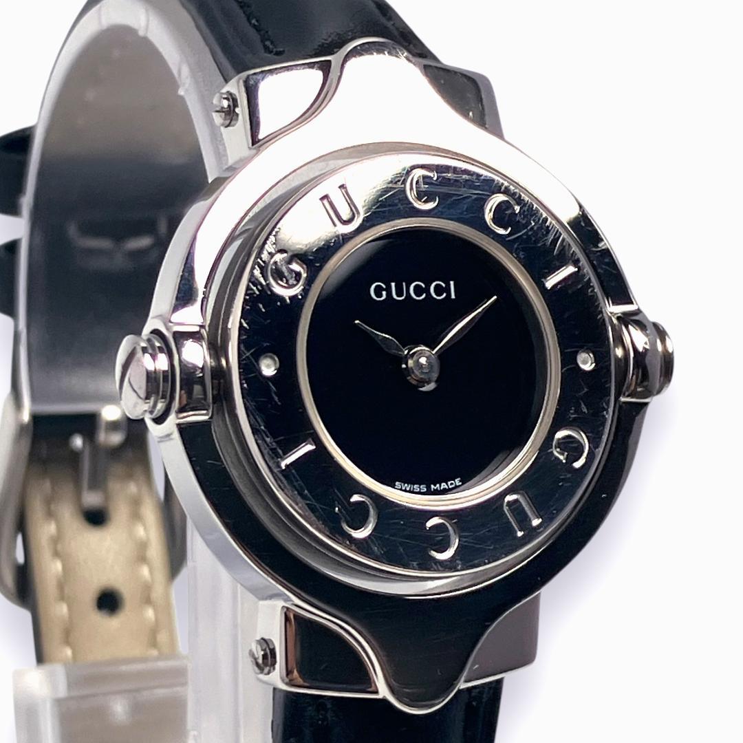 【新品電池/稼働】グッチ ターンフェイス 腕時計 レディース クォーツ