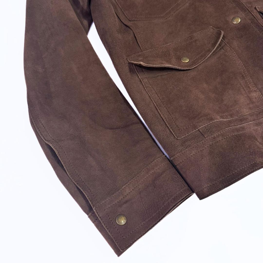 専用 ルイヴィトン モノグラム ラムスキン スエードレザージャケット 36