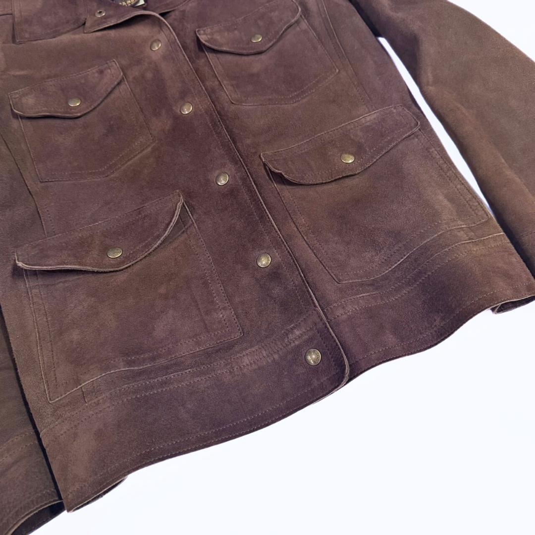 専用 ルイヴィトン モノグラム ラムスキン スエードレザージャケット 36