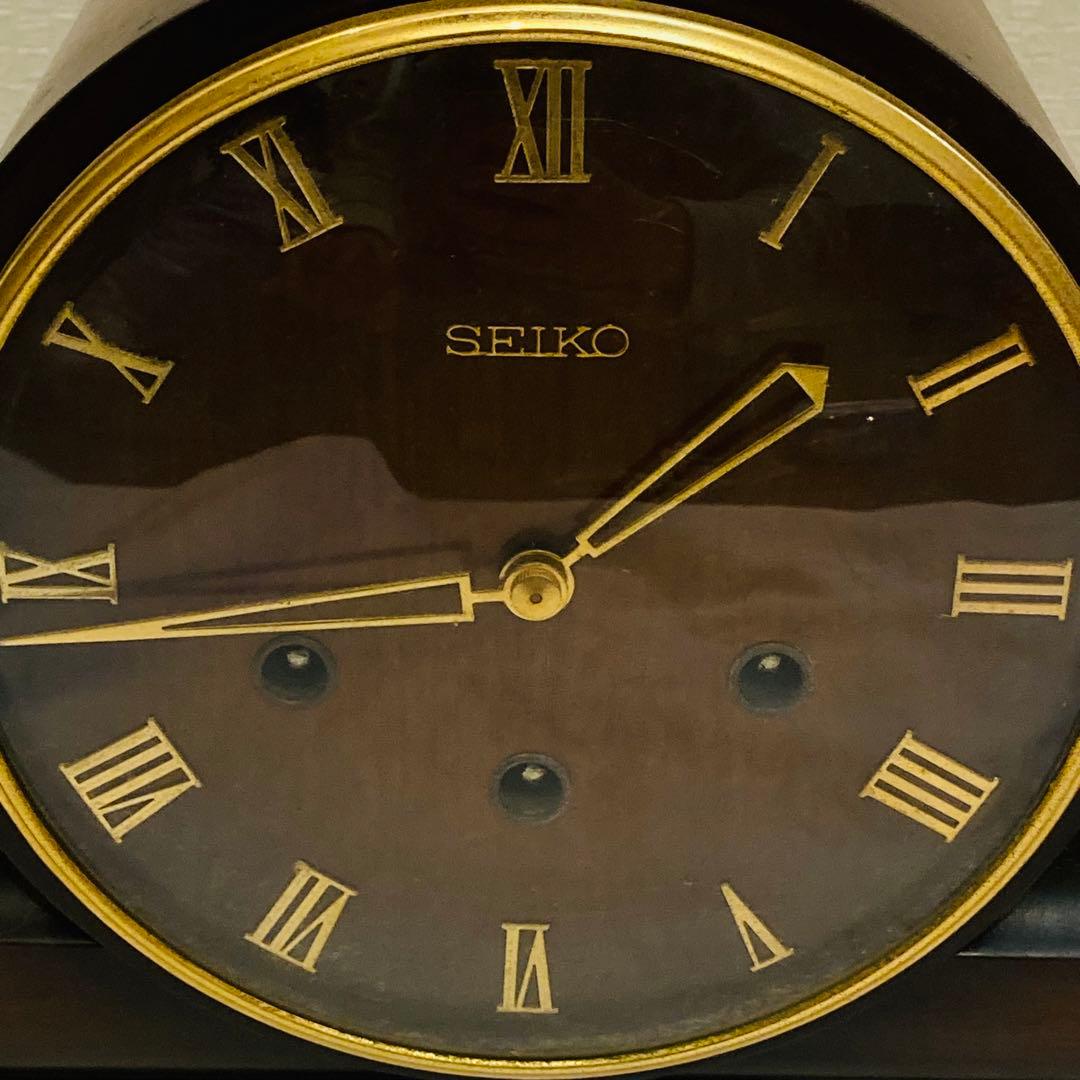 SEIKO レトロ 置時計 ゼンマイ式 ボンボン時計 昭和レトロ 古道具