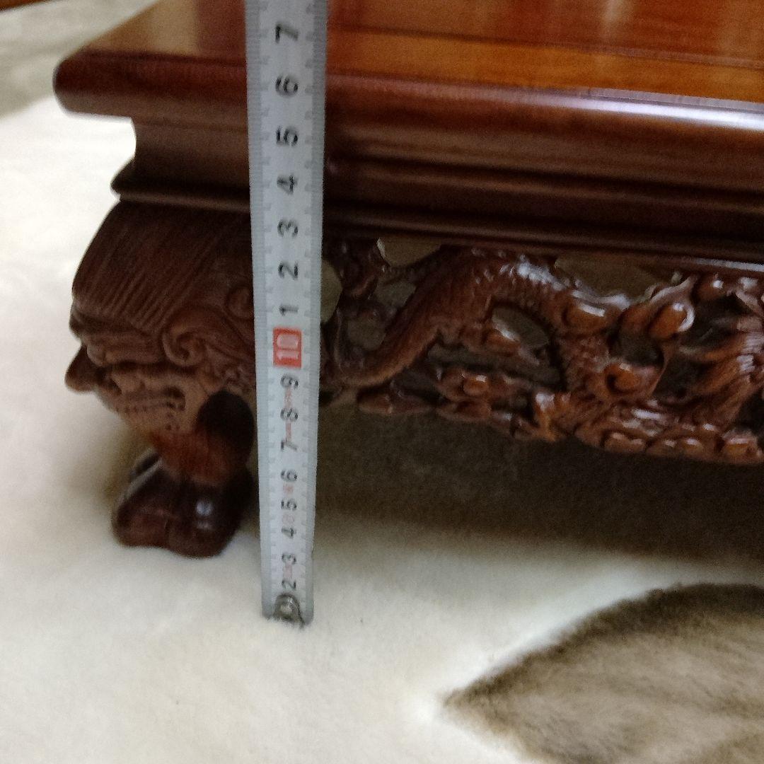 木製彫刻フラワースタンド 獅子脚 約44cm