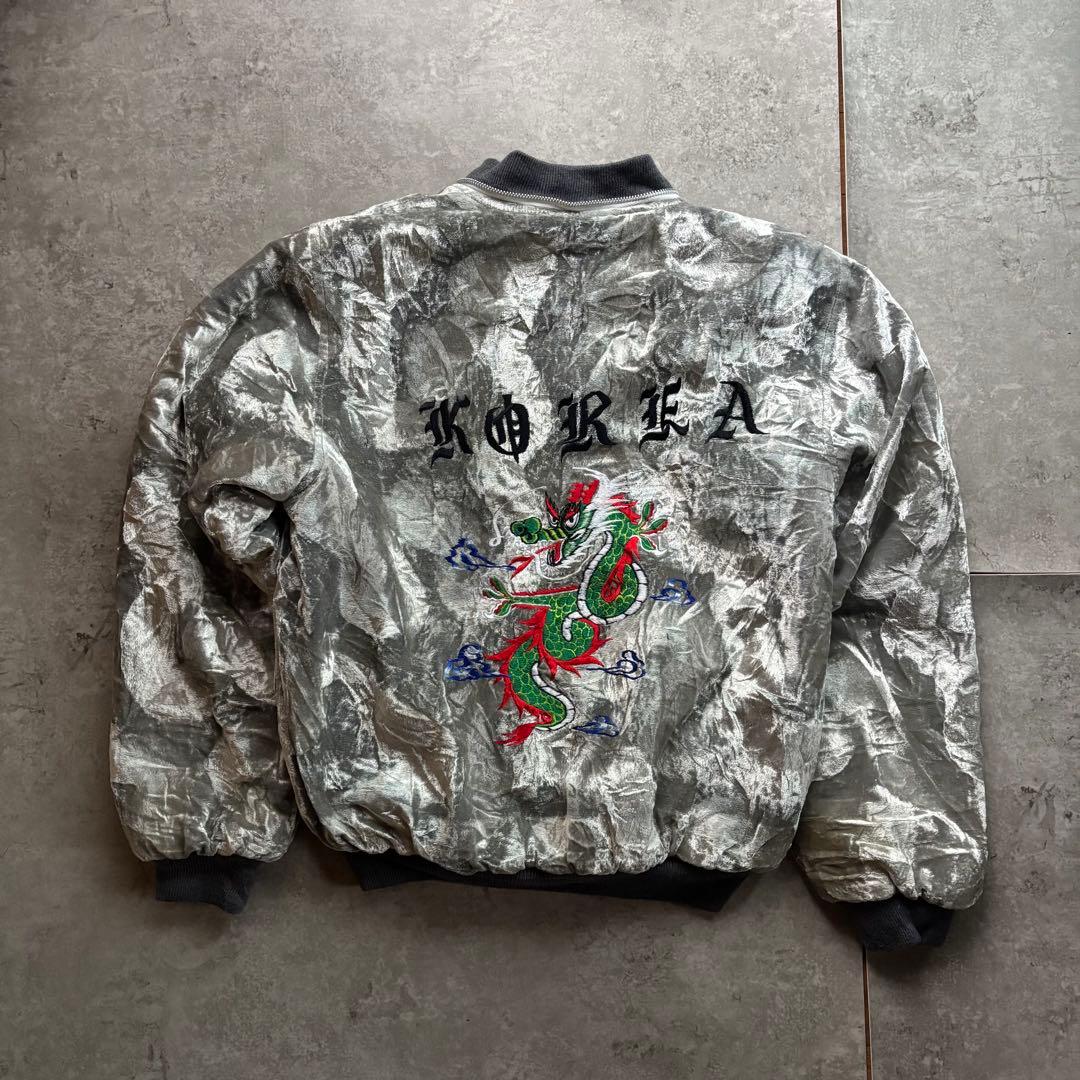 古着　80s コリジャン　別珍　スーベニア　ジャケット　n-2b ファー