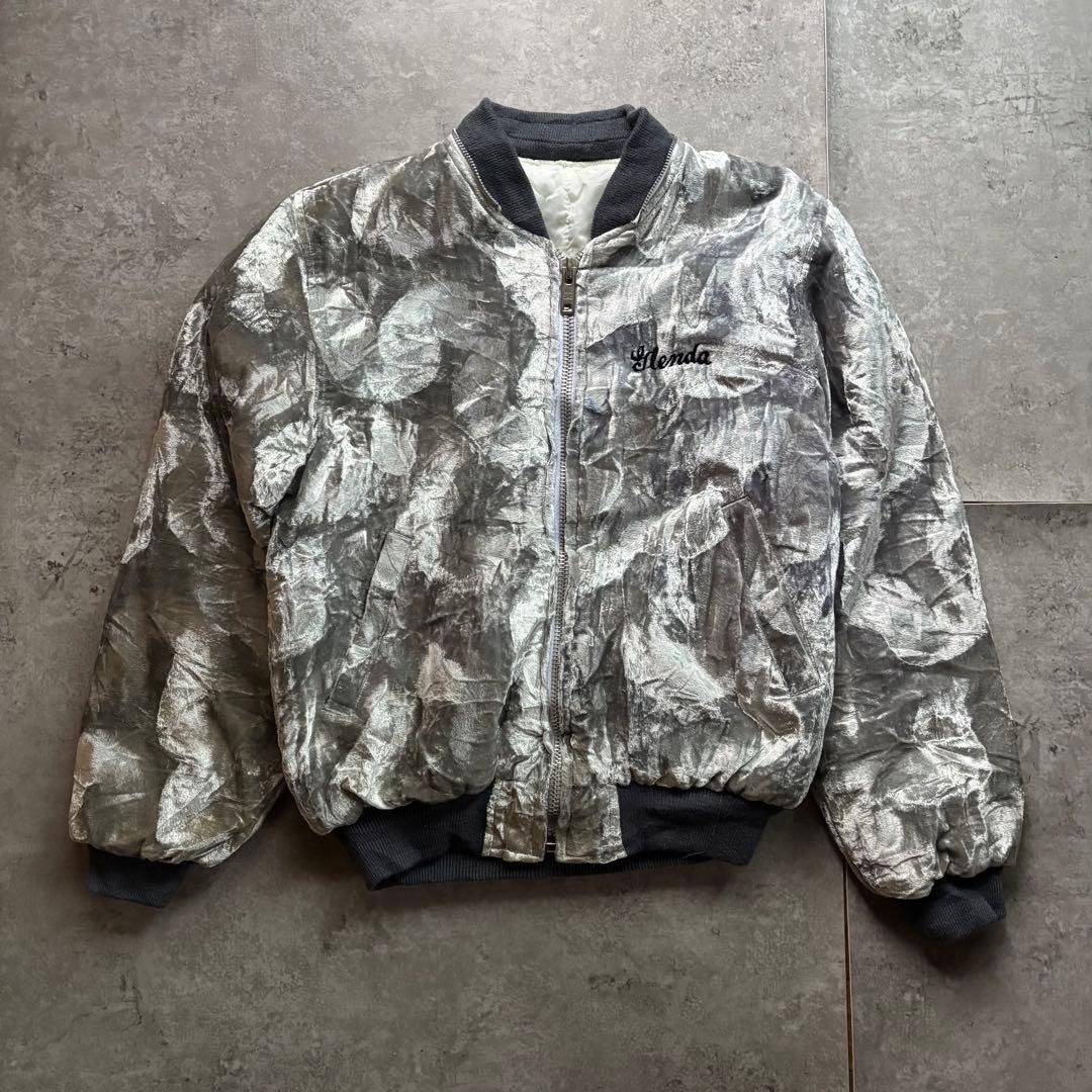 古着　80s コリジャン　別珍　スーベニア　ジャケット　n-2b ファー