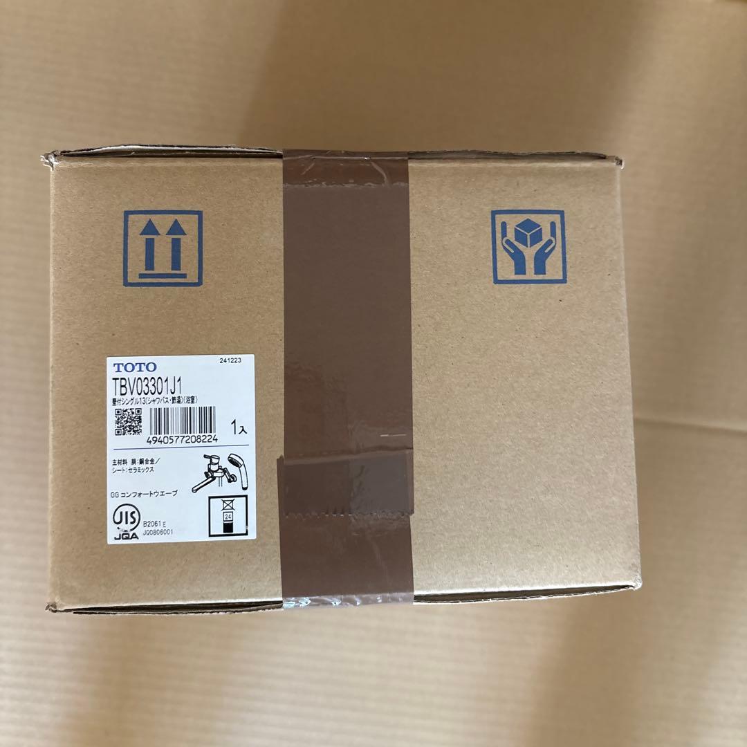 TOTOTBV03301Ｊ1 壁付シングル　浴室水栓　1台