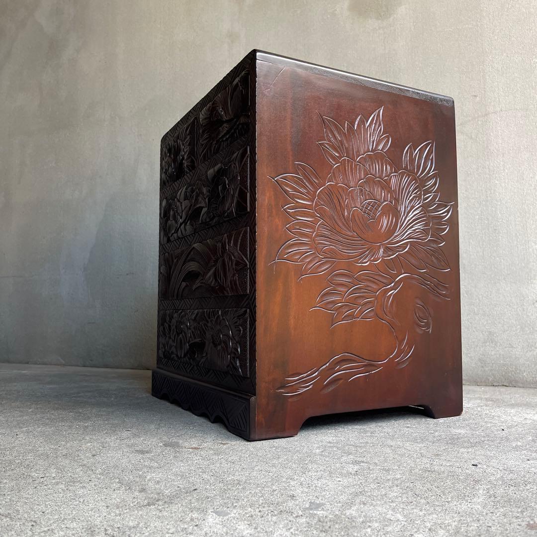 日光彫　 小引き出し 抽斗 5杯