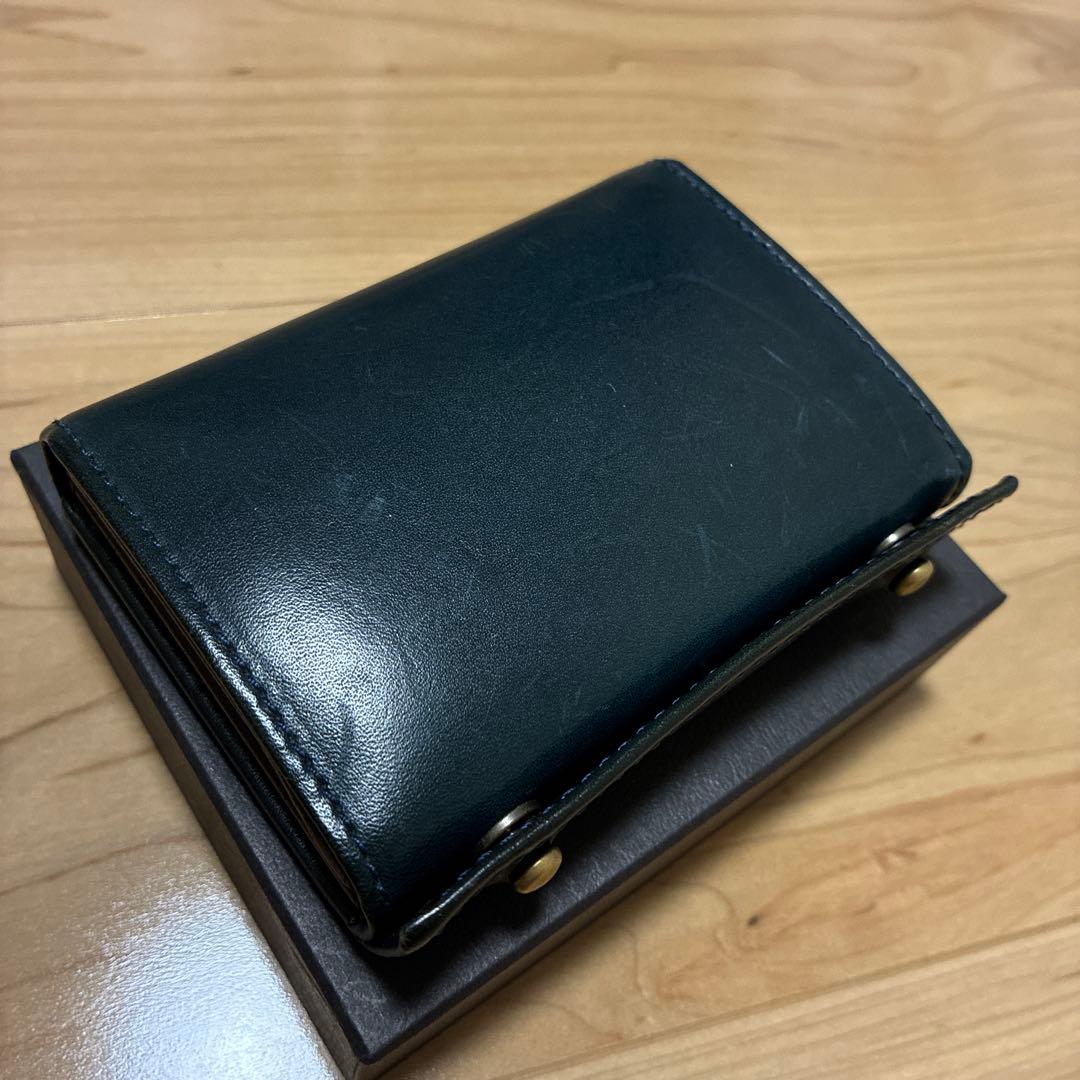 エムピウ m+ millefoglieⅡ ミッレフォッリエ 財布 ブルー