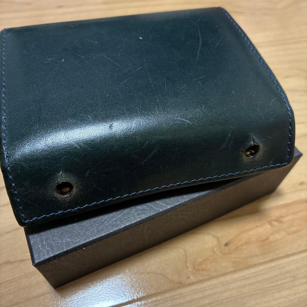 エムピウ m+ millefoglieⅡ ミッレフォッリエ 財布 ブルー