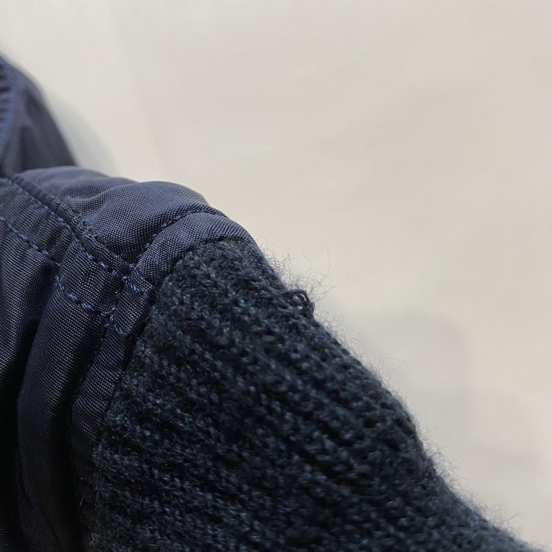 AVIREX アヴィレックス MA-1 フライト ネイビー ワッペン M 短丈