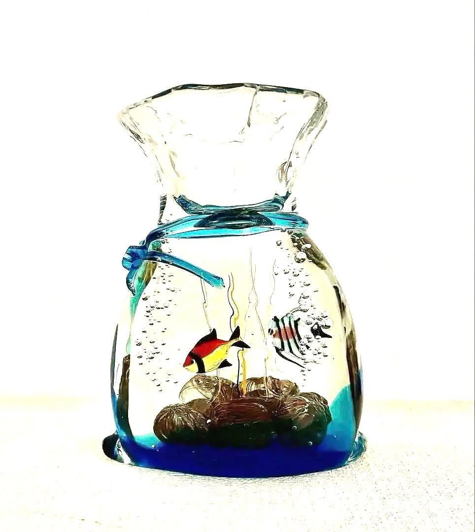 ベネチアングラス 置物 ムラ―ノガラス アクアリウム伝統工芸品 訳あり☆SALE