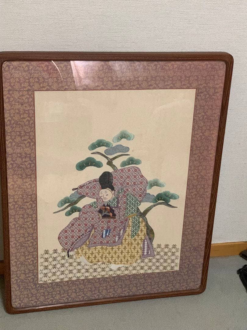 戸塚刺繍　素敵な翁の額