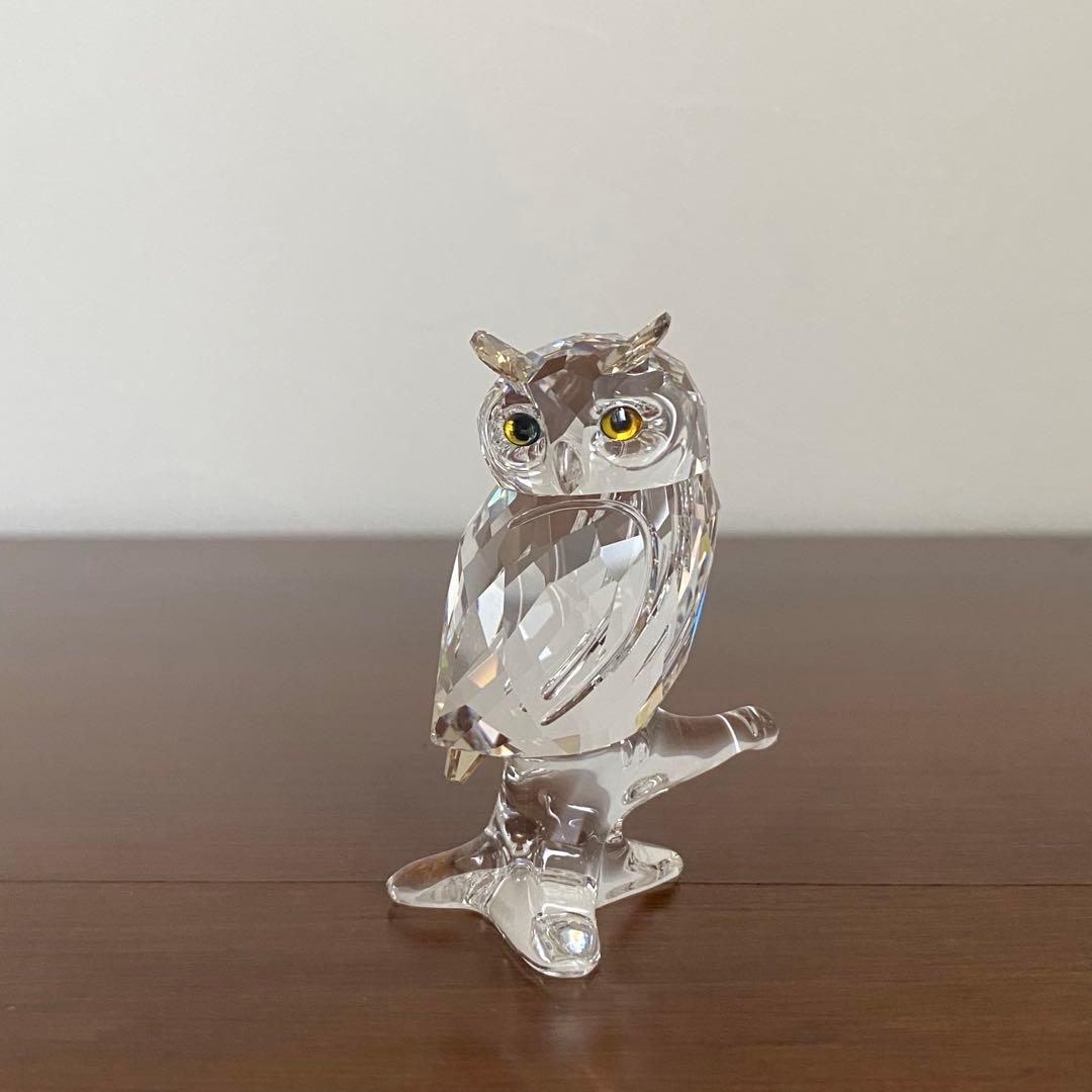 SWAROVSKI スワロフスキー クリスタル フクロウ　ミミズク 置物