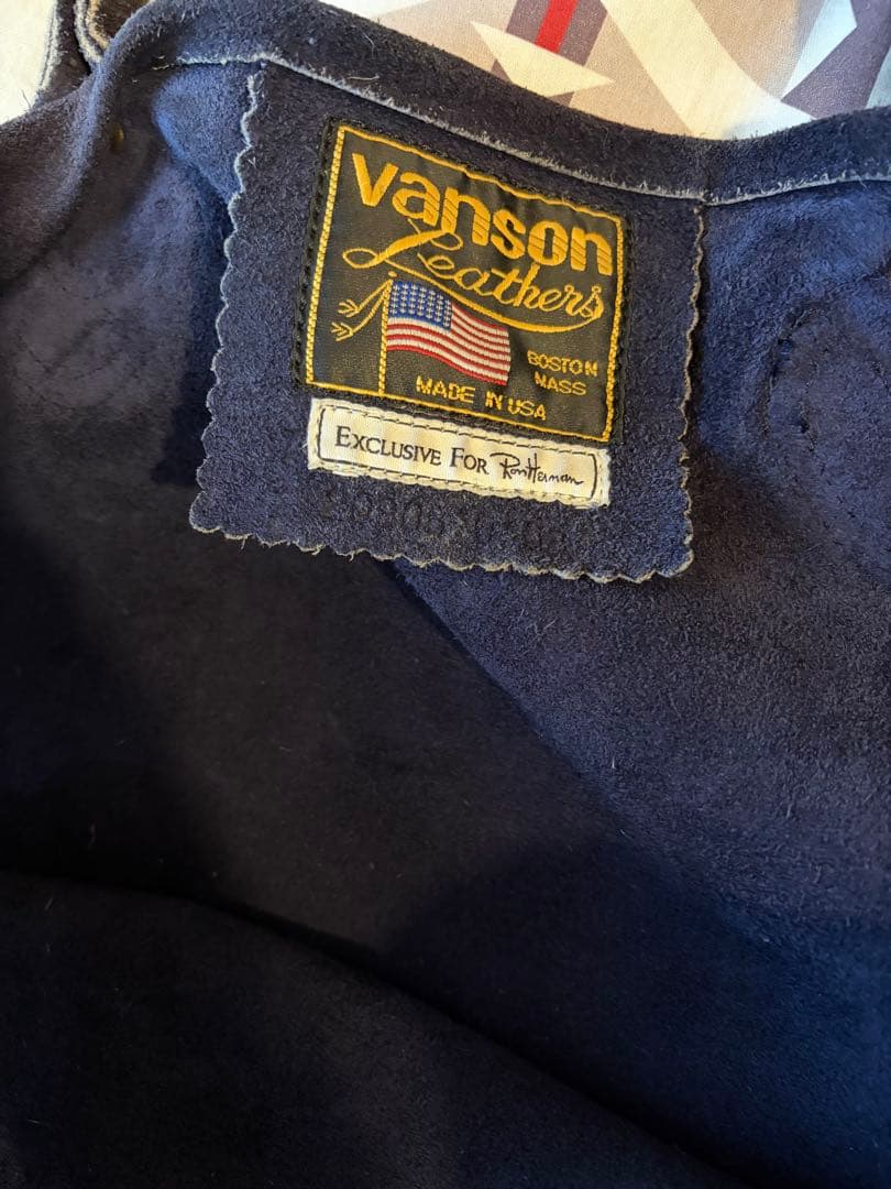 別注 ロンハーマン Vanson スウェード バッグ バンソン