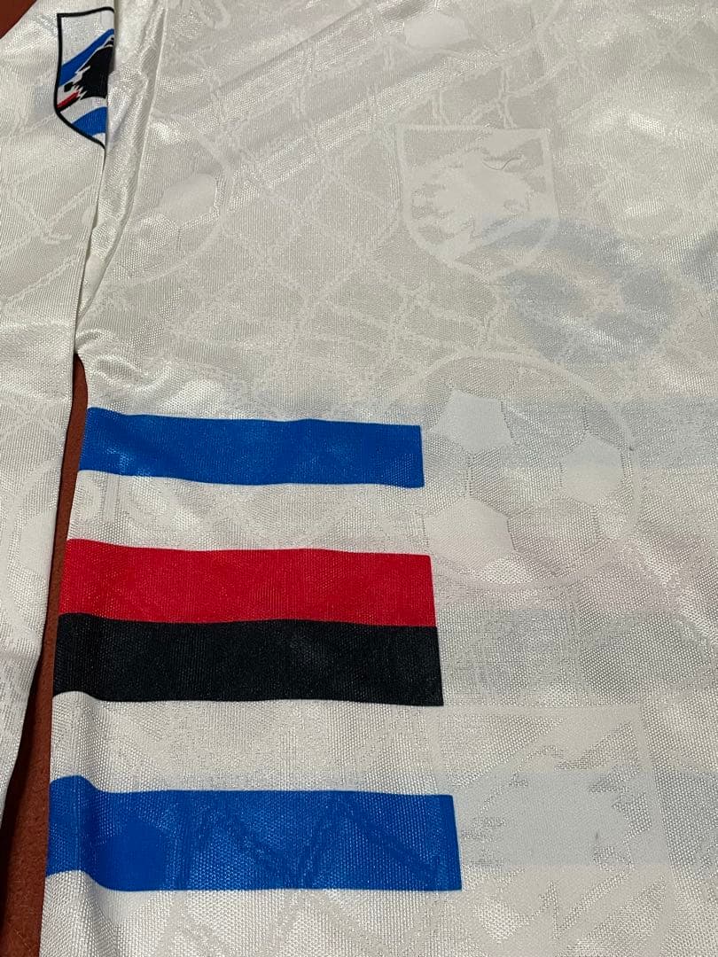 サンプドリア 94-95長袖シャツ L ホワイト　MADE IN ITALY