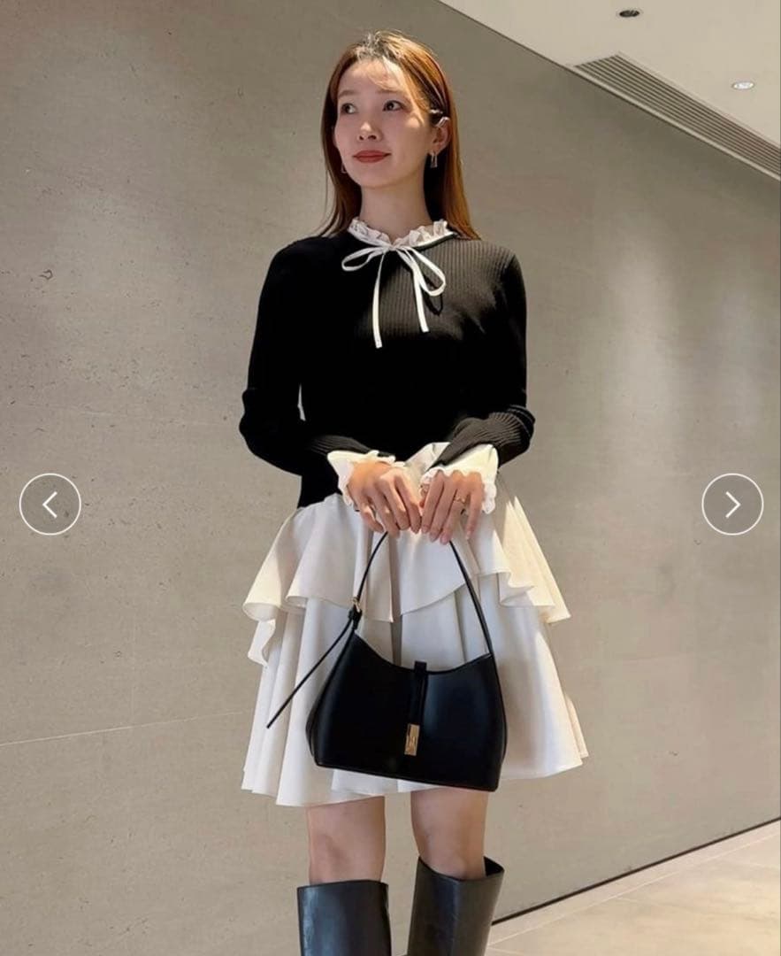 SNIDEL Sustainableドッキングミニニットワンピース