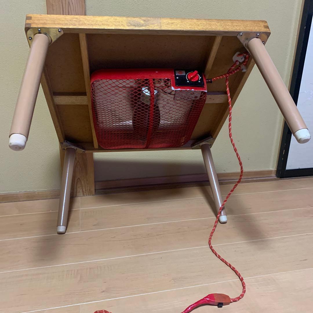 赤外線ホームこたつ　ホリエ電機株式会社　HU-554E　天板付き