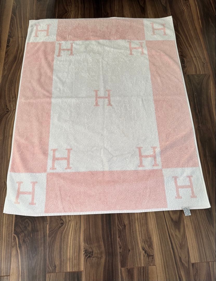 シャー君　HERMES エルメス　アヴァロン　タオル　ブランケット　大判