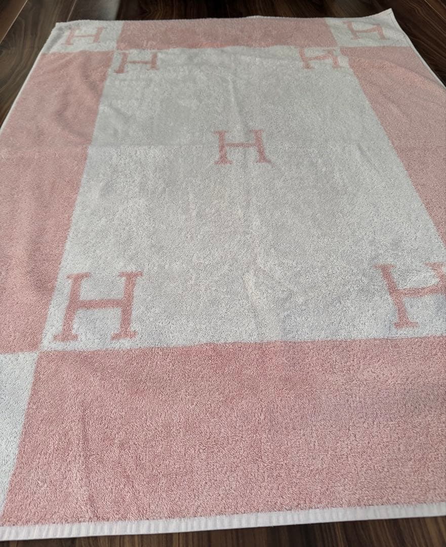 シャー君　HERMES エルメス　アヴァロン　タオル　ブランケット　大判