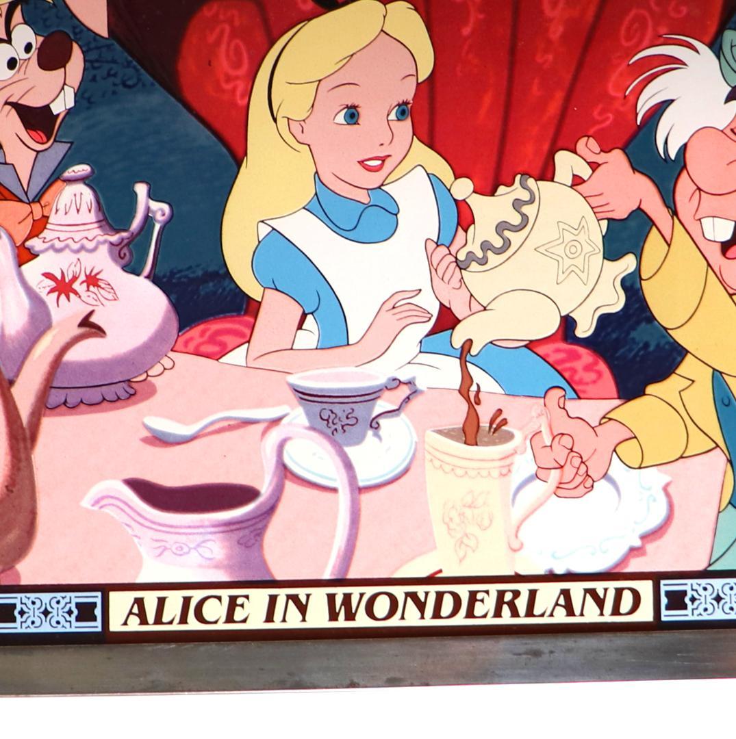 ディズニー公式激レア不思議の国のアリスルイス・キャロルヴィンテージステンドグラス