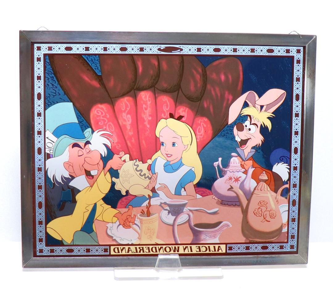 ディズニー公式激レア不思議の国のアリスルイス・キャロルヴィンテージステンドグラス